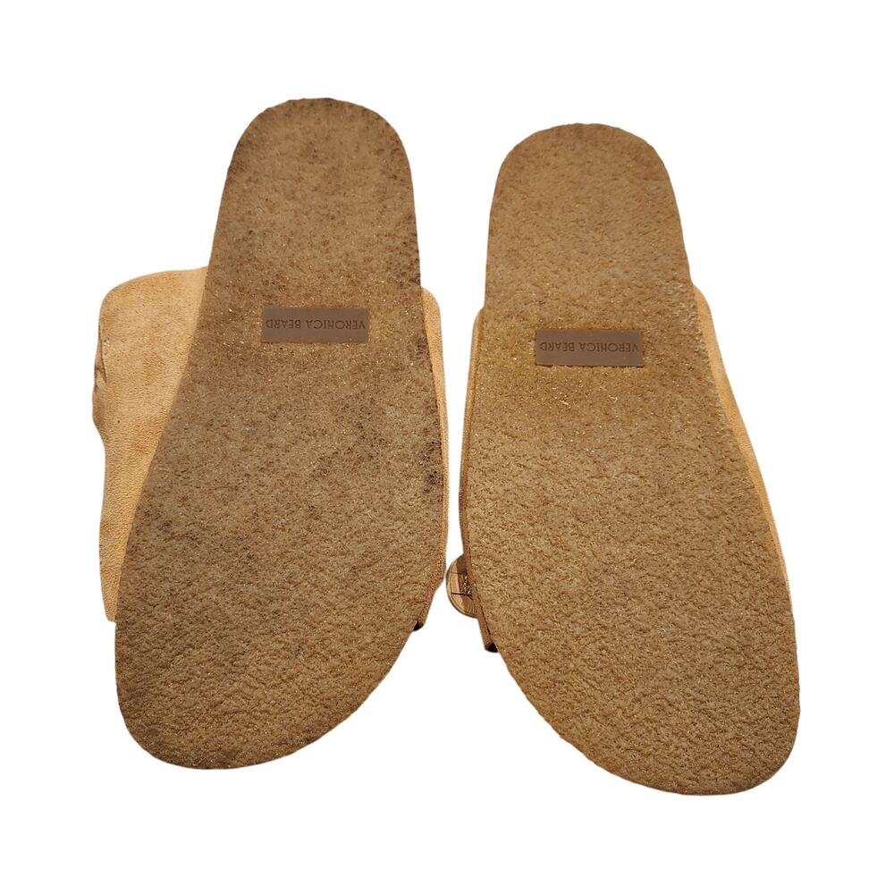 Veronica Beard Paige suede tan sandals size 9.5 - Picture 5 of 6